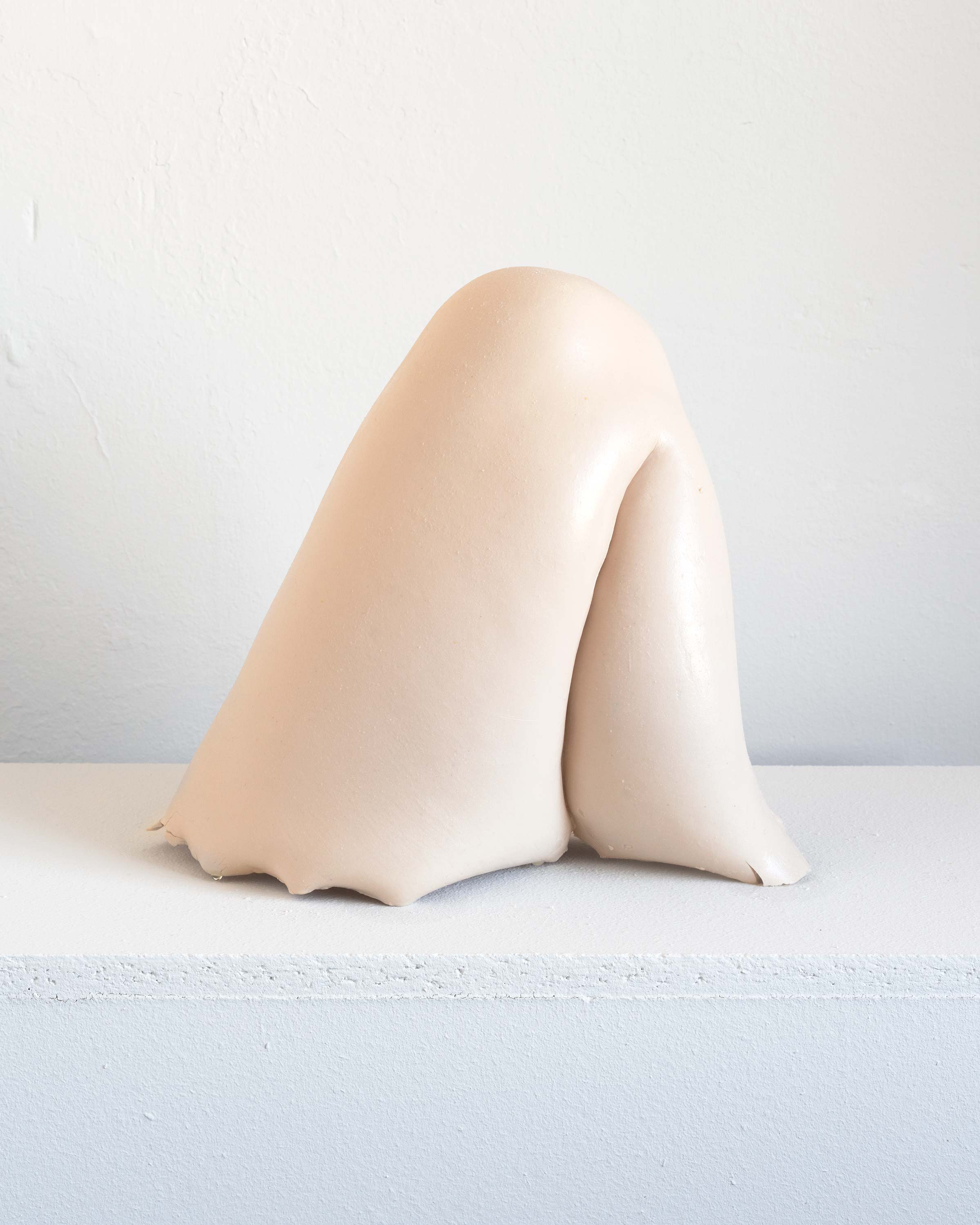 Kylie Lockwood<br>Probiotic Massage<br>2015<br>Pigmented porcelain, jojoba oil and probiotic supplement<br>10.5 x 12 x 6 inches (26.7 x 30.5 x 15.2 cm)