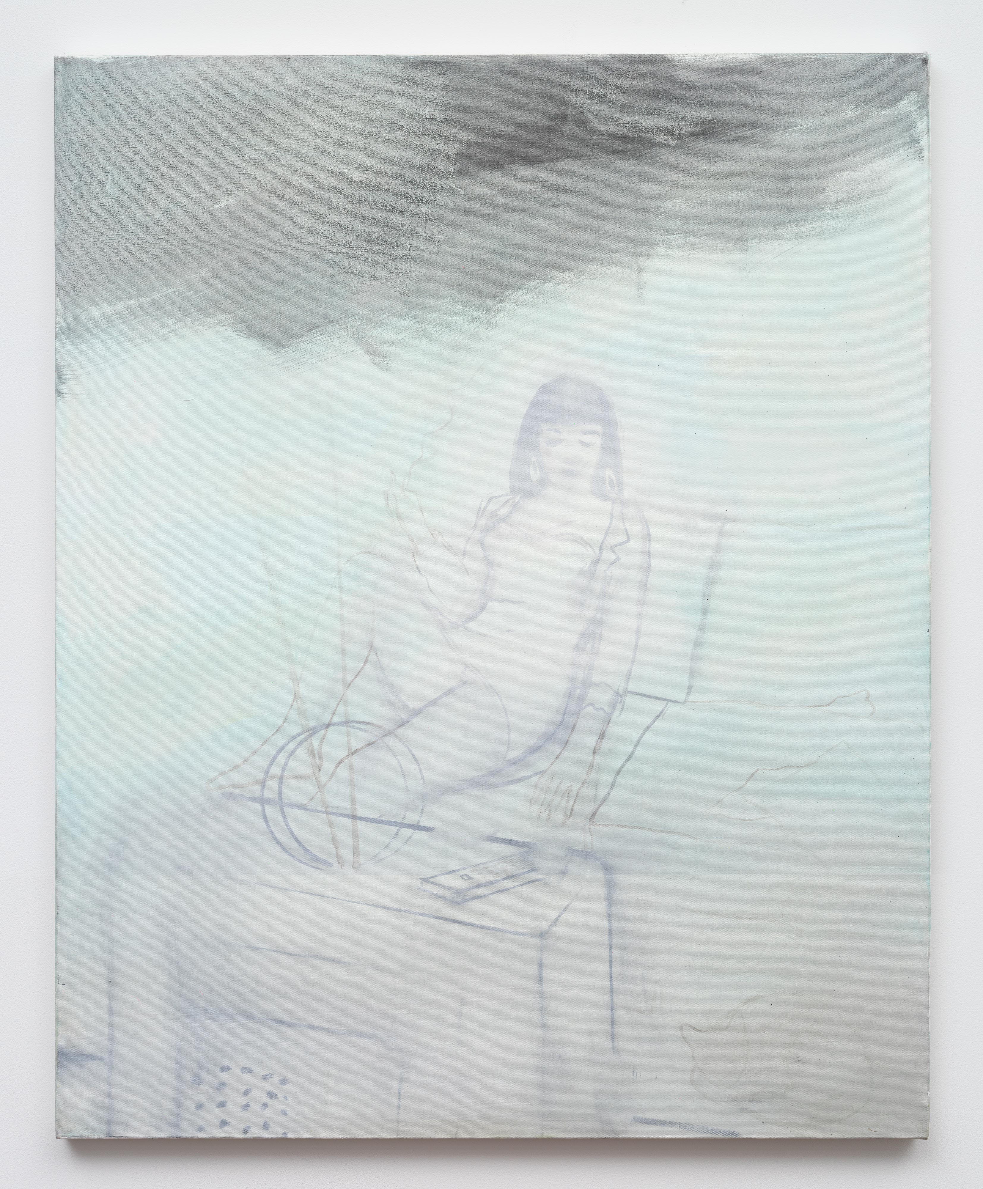 Brandi Twilley<br>TV<br>2015<br>oil on canvas<br>44 x 36 in (111.76 x 91.44 cm)