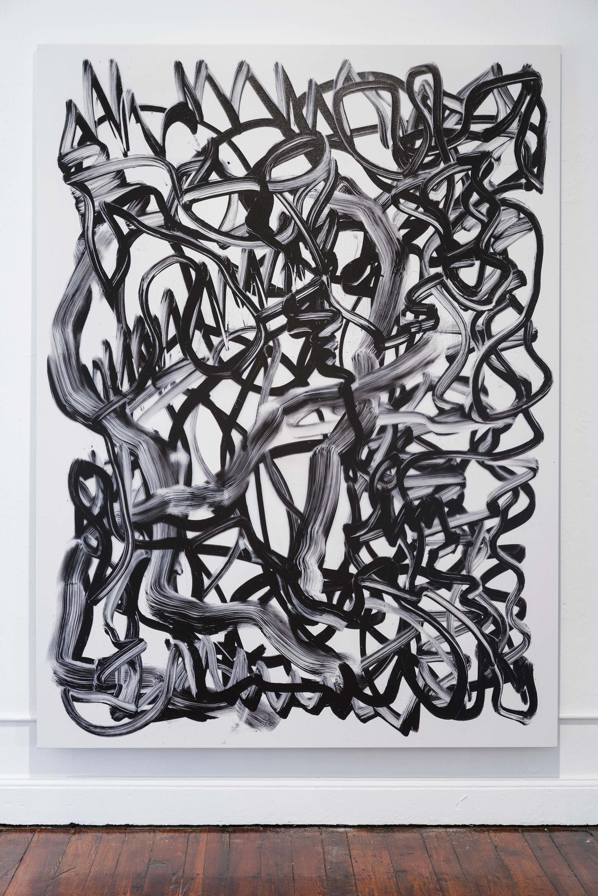 Fabio Marco Pirovino<br>Scribble (drawing) XXXIII<br>2015<br>UV Ink on Canvas<br>67 x 89 inches (170 x 227 cm)