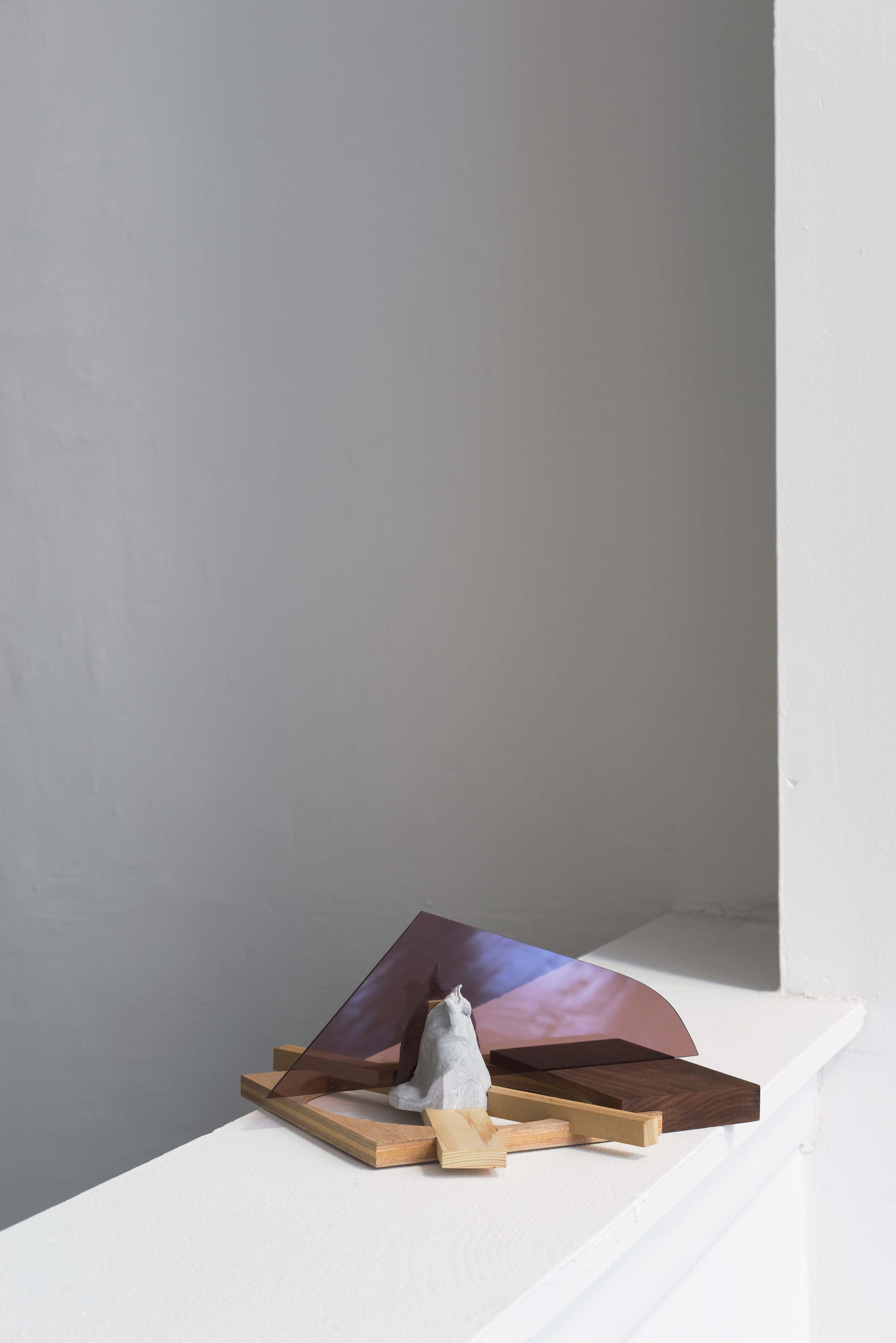 Krister Olsson<br>Campfire<br>2013<br>Wood, Acrylic, Clay<br>4.7 x 10 x 10.5 in (12 cm x 25 cm x 27 cm)