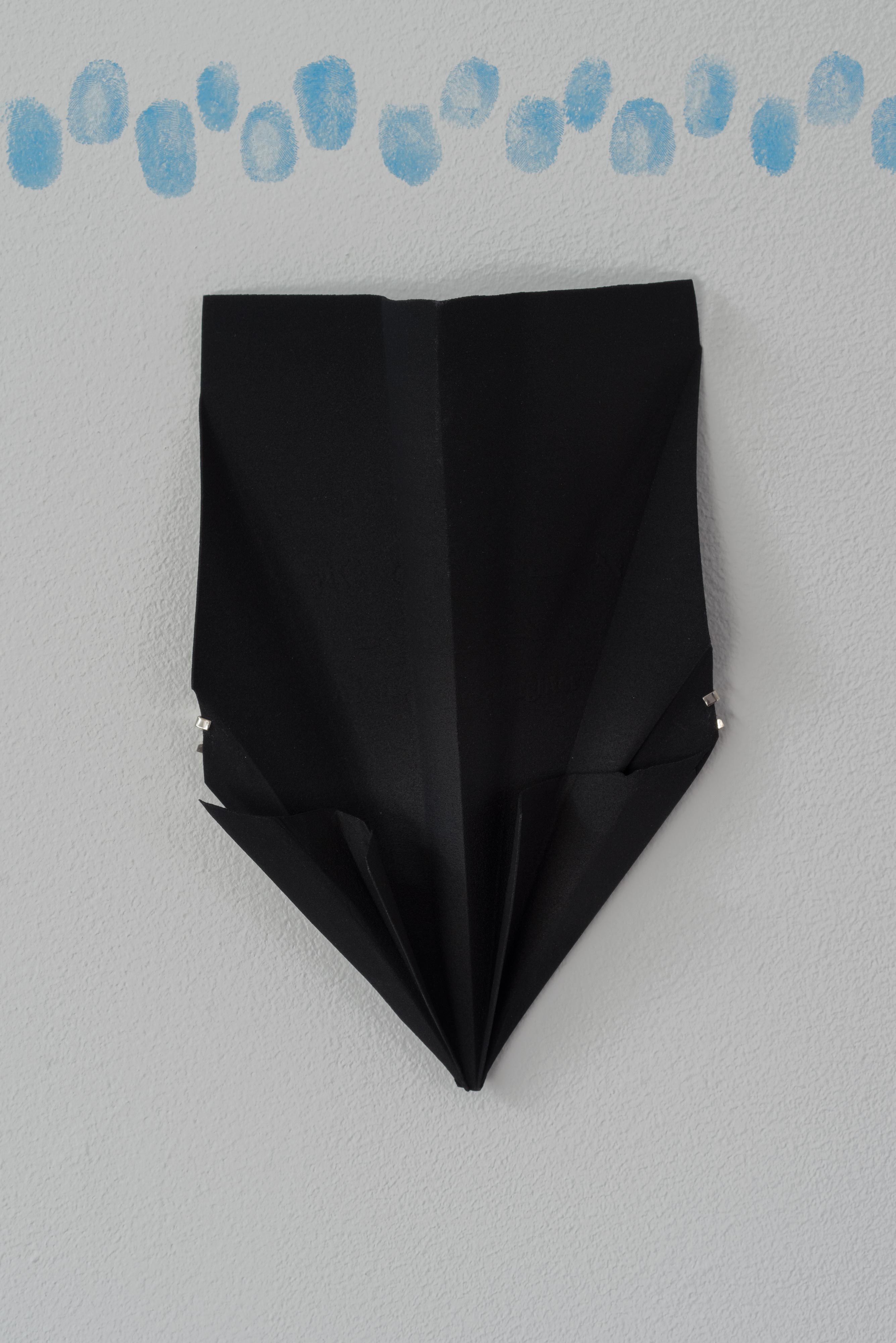 David Muenzer<br>Sconce (This is Water, Black)<br>2016<br>Porous Nylon<br>4.938 x 8.028 in (12.5 x 20.4 cm)